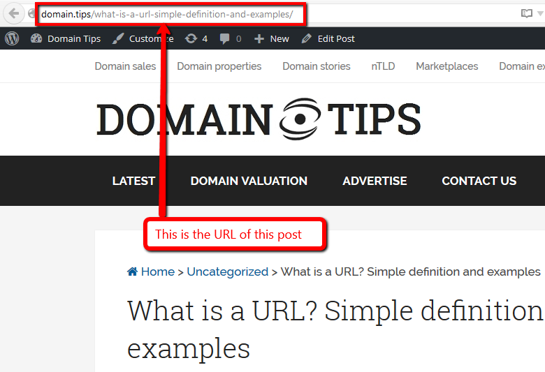 what is a url link example