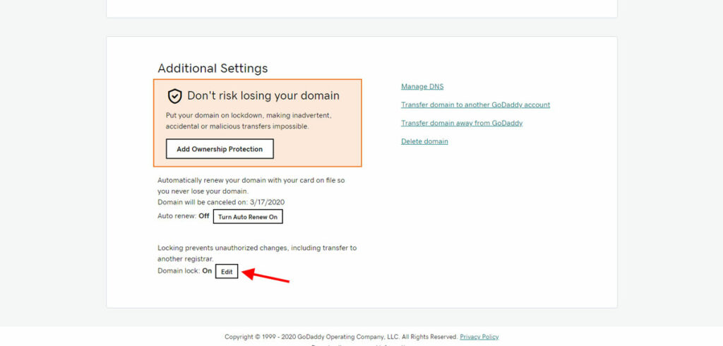 GoDaddy BlueHost Domain Transfer