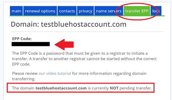 GoDaddy BlueHost Domain Transfer