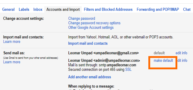 13. Gmail Add Custom Domain Make Default Mail